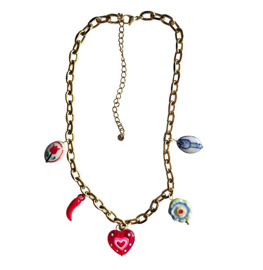 18k gold plated Charm Necklace