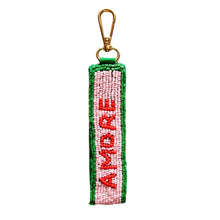 Load image into Gallery viewer, Beaded Keychain Amore