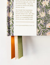 Load image into Gallery viewer, 2025 Petite Linen Bound Planner Chrysanthemum