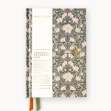 Load image into Gallery viewer, 2025 Petite Linen Bound Planner Chrysanthemum