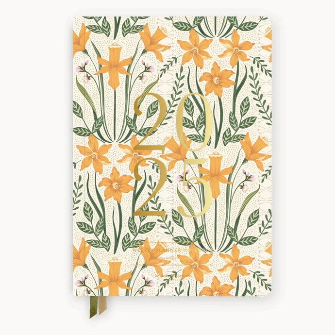 2025 Weekly Planner Notebook Daffodil