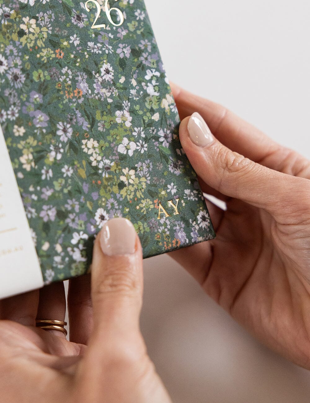 2026 Petite Linen Bound Planner Summer Perennials