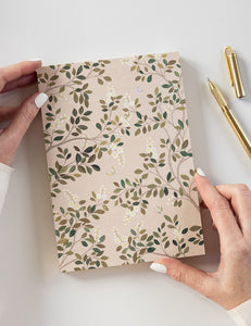 White Blossoms Notepad Jotter