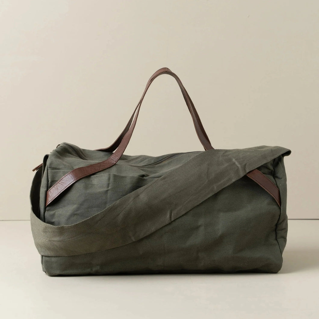 Journey Duffle Canvas Bag Olive