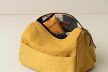 Load image into Gallery viewer, Journey Toiletry Canvas Bag Mustard