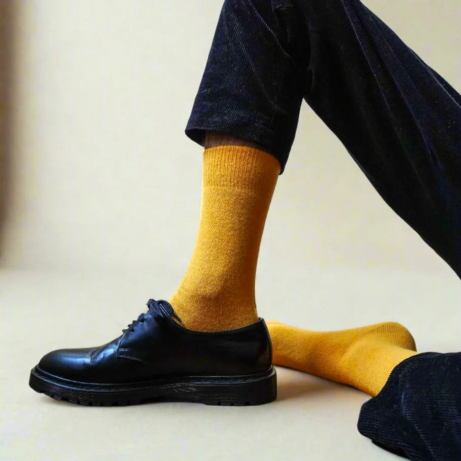 Merino Wool Mustard Socks