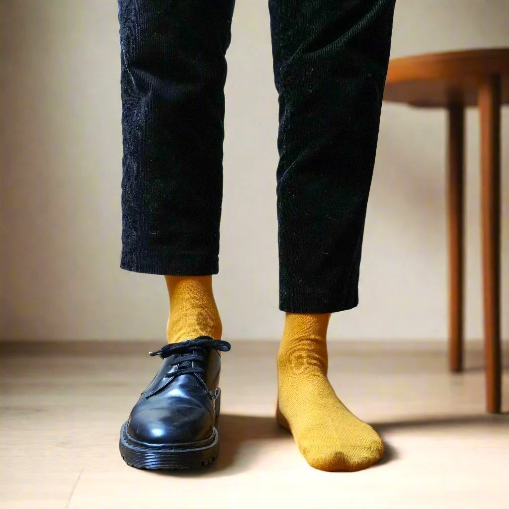 Merino Wool Mustard Socks