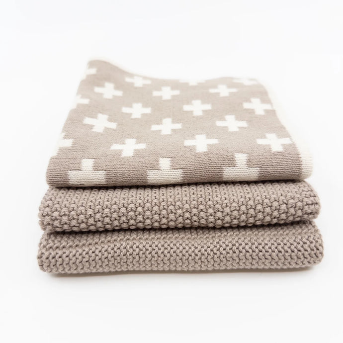 Dishcloth 3pk Variety Hummus