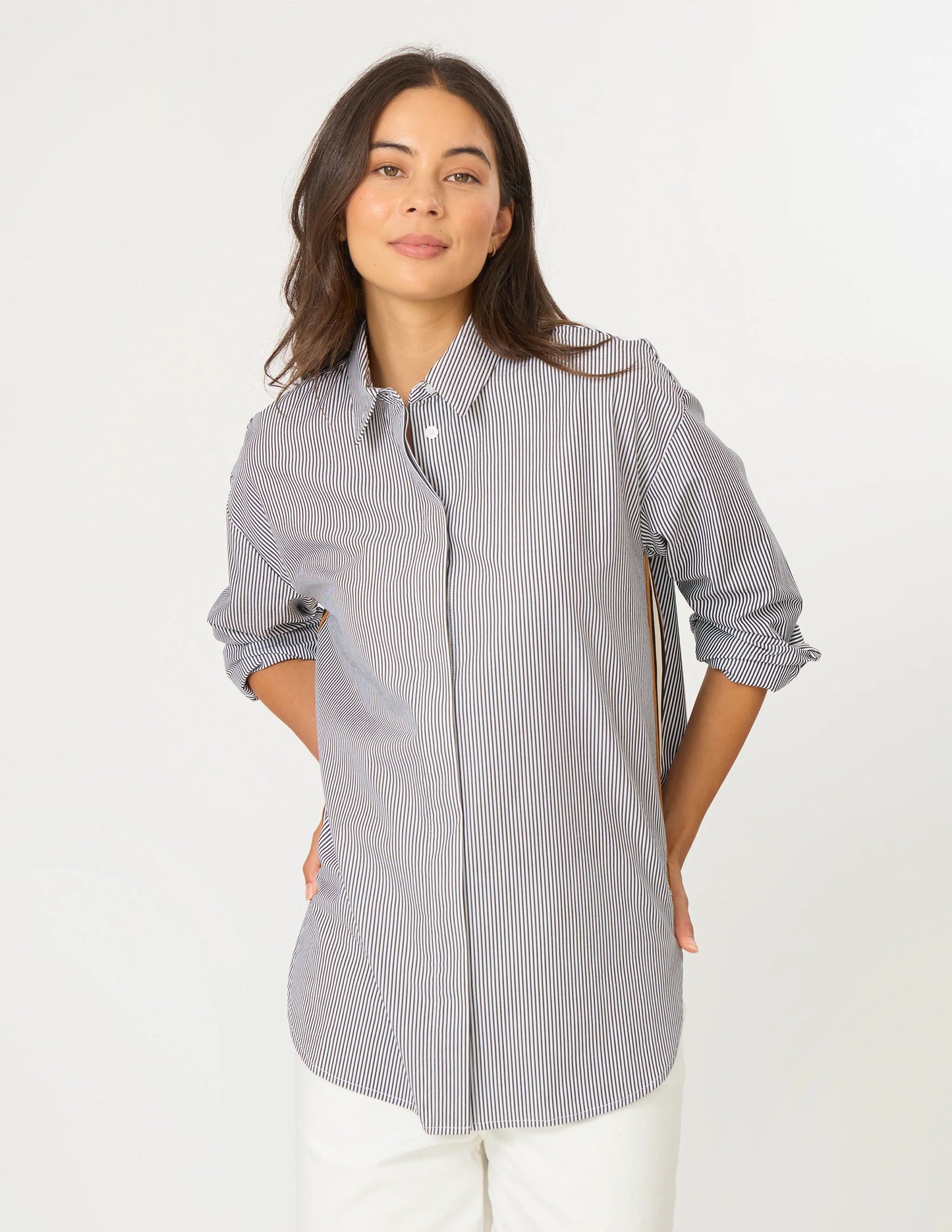 Casino Shirt - Black/White Mini Stripe