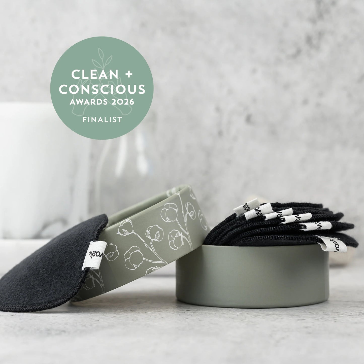 Reusable Makeup Remover Pads 7pc - Dark Grey