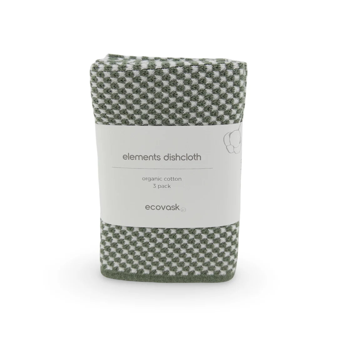 Dishcloth ELEMENTS 3pk - Matcha