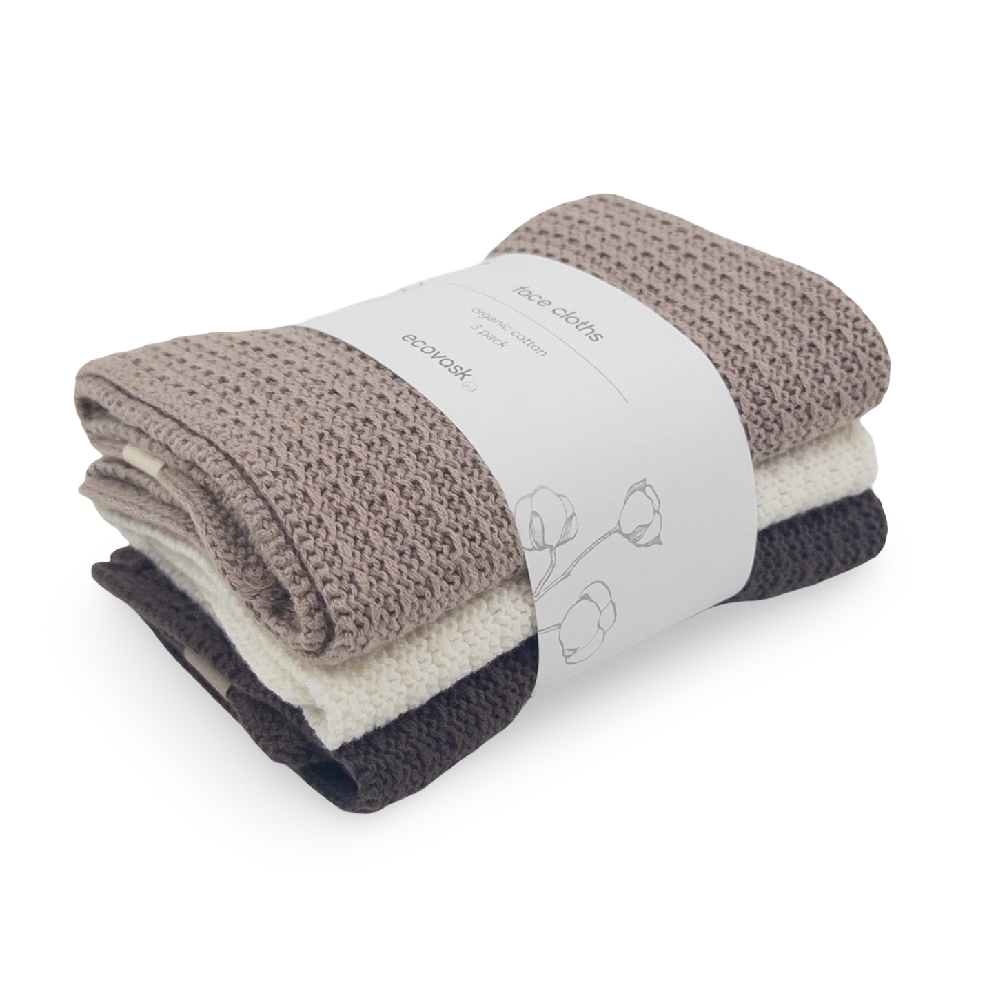 Face Cloth 3pk - Affogato