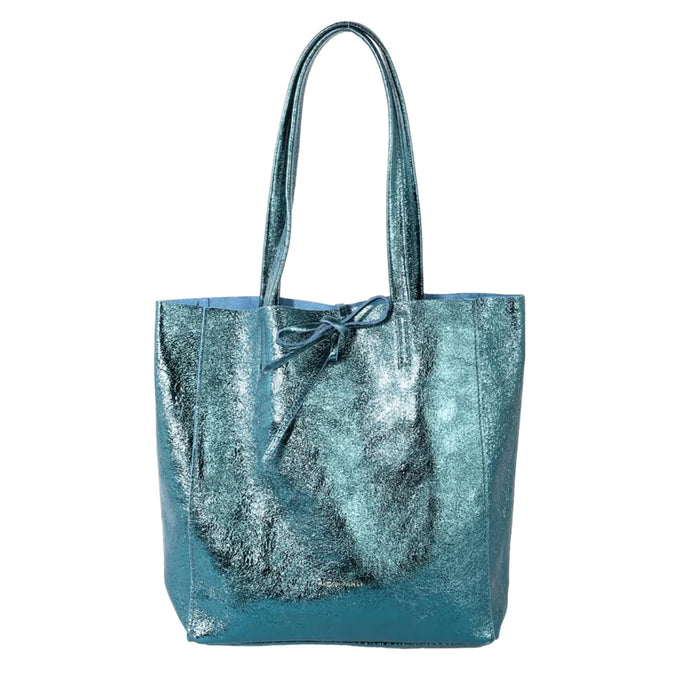 Metallic Emerald Tote