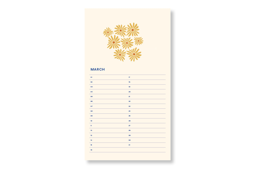 Birthday Calendar - Fabrique Sun