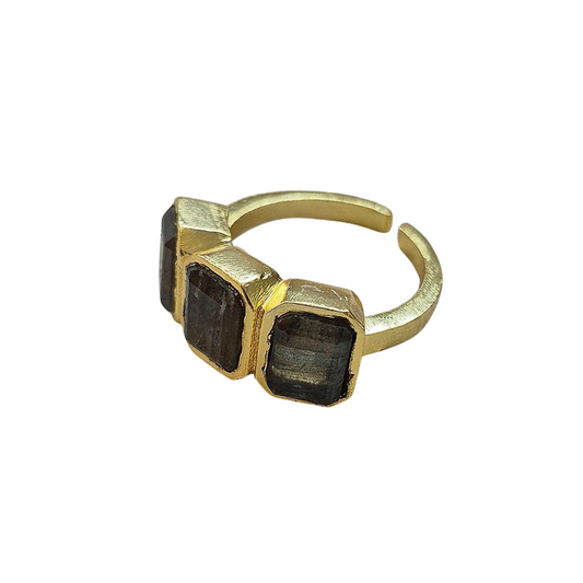 Natural Brown Stone Ring