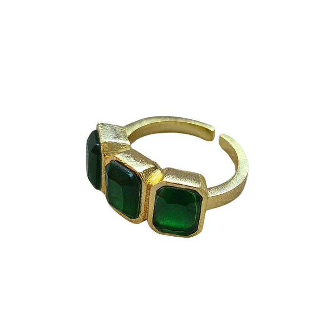 Natural Green Stone Ring