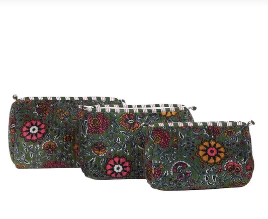 Flowers Velvet Pouches