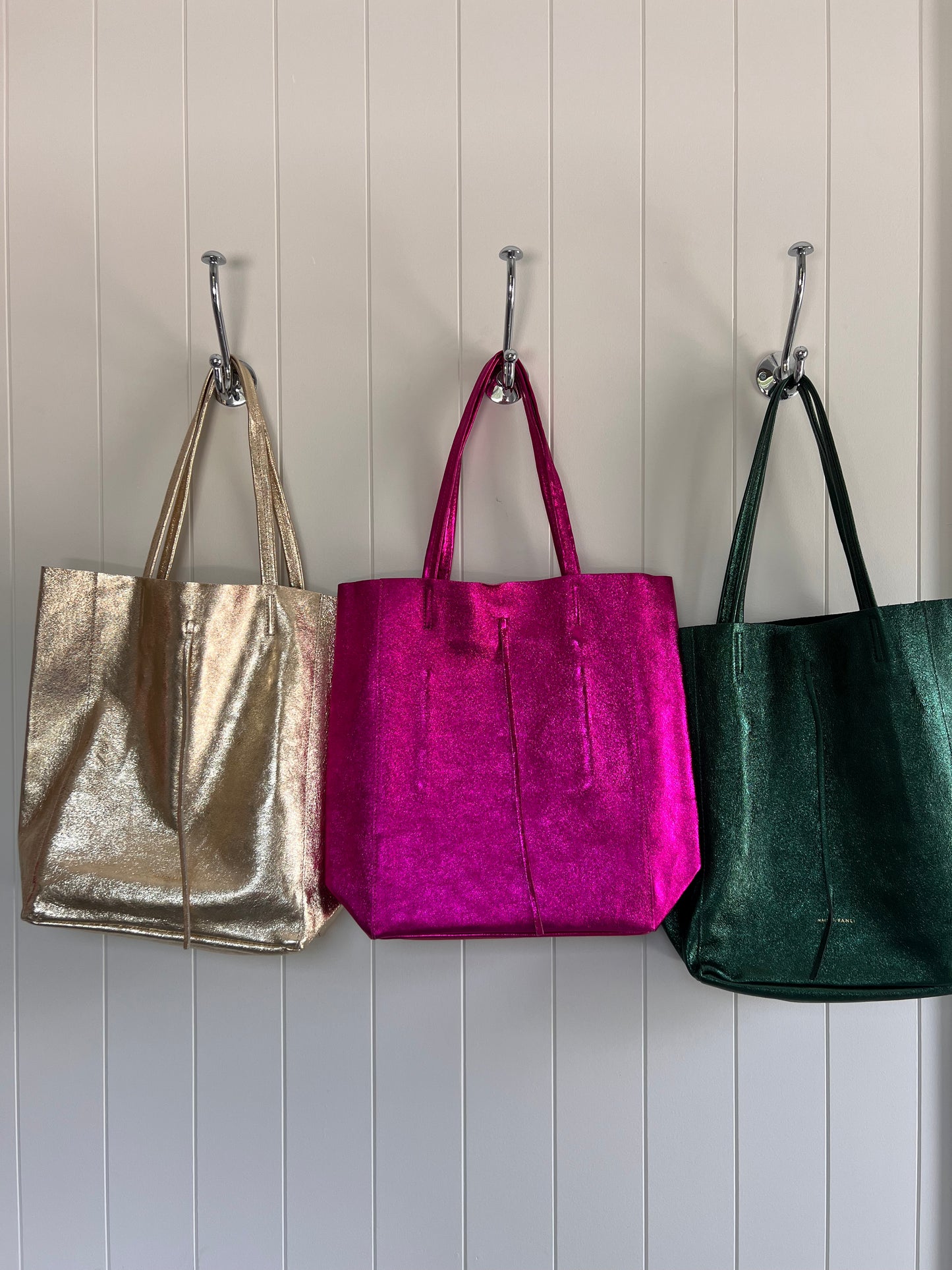 Metallic Green Tote