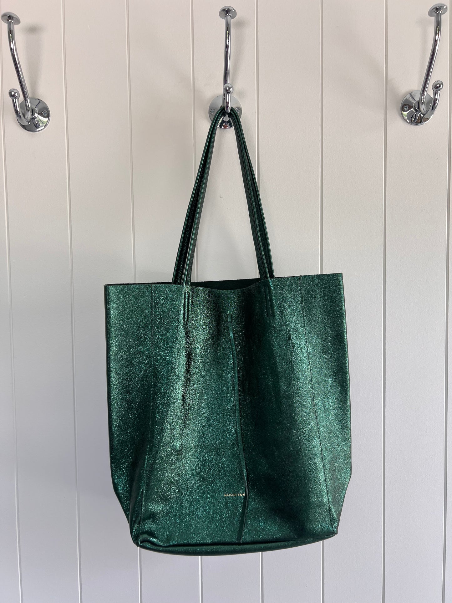 Metallic Green Tote
