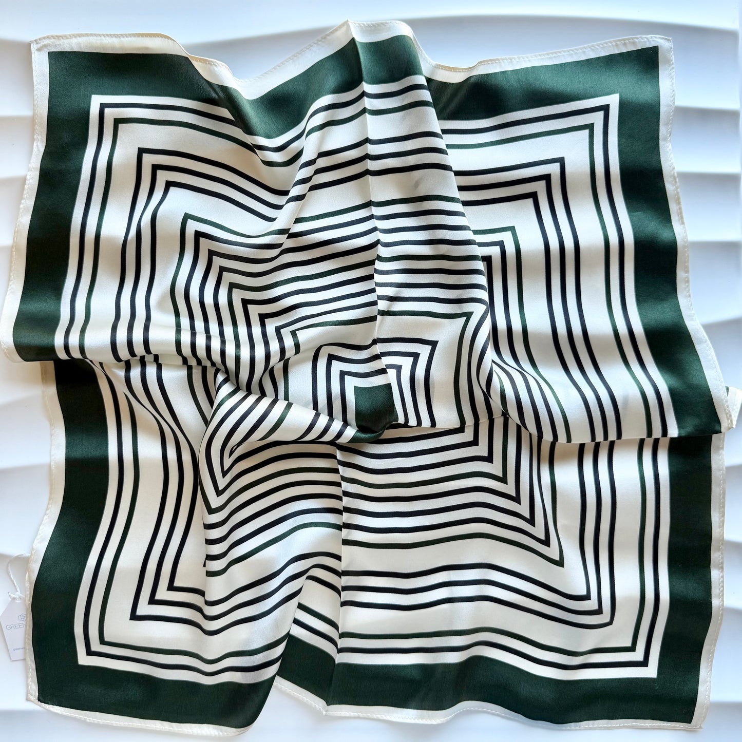 Silk Neck Scarf: GEO SQUARE