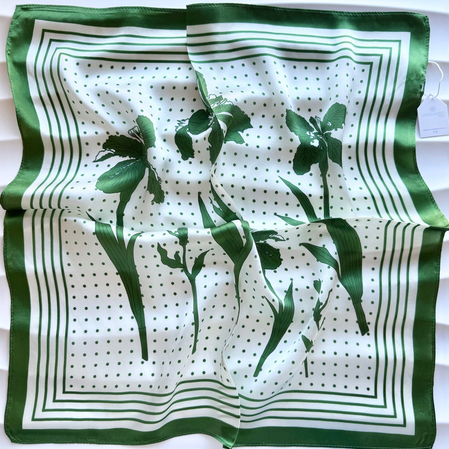 Silk Neck Scarf: LILY SPOT
