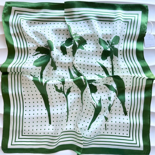 Silk Neck Scarf: LILY SPOT