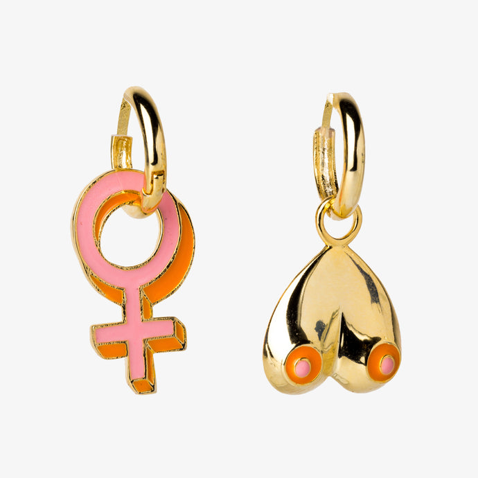 Women's Lib - Hoop Earrings