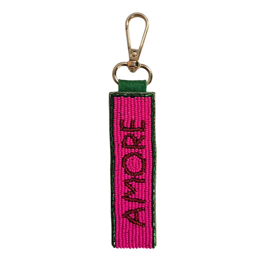 Amore Beaded Keychain