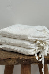 Basics White Linen Pillowcase Set