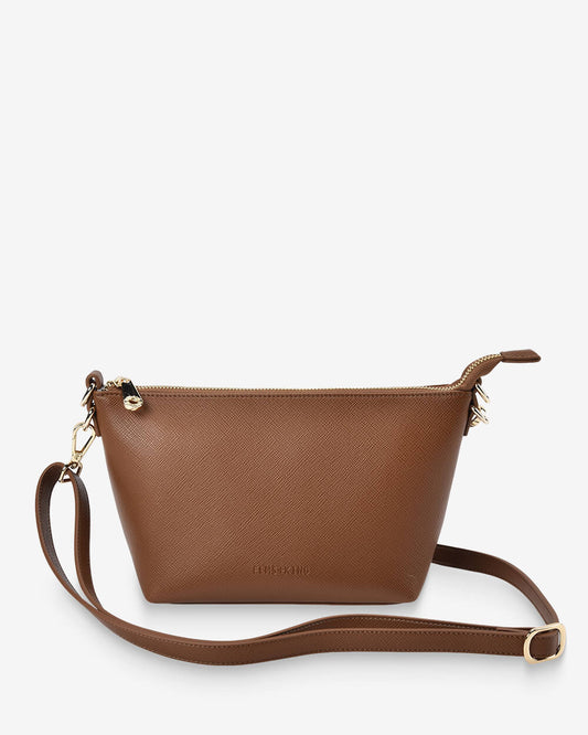 Leyton Crossbody - Tan Saffiano