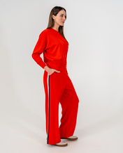 Load image into Gallery viewer, Speed Stripe Lounge Pant Poppy