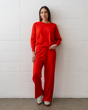 Load image into Gallery viewer, Speed Stripe Lounge Pant Poppy