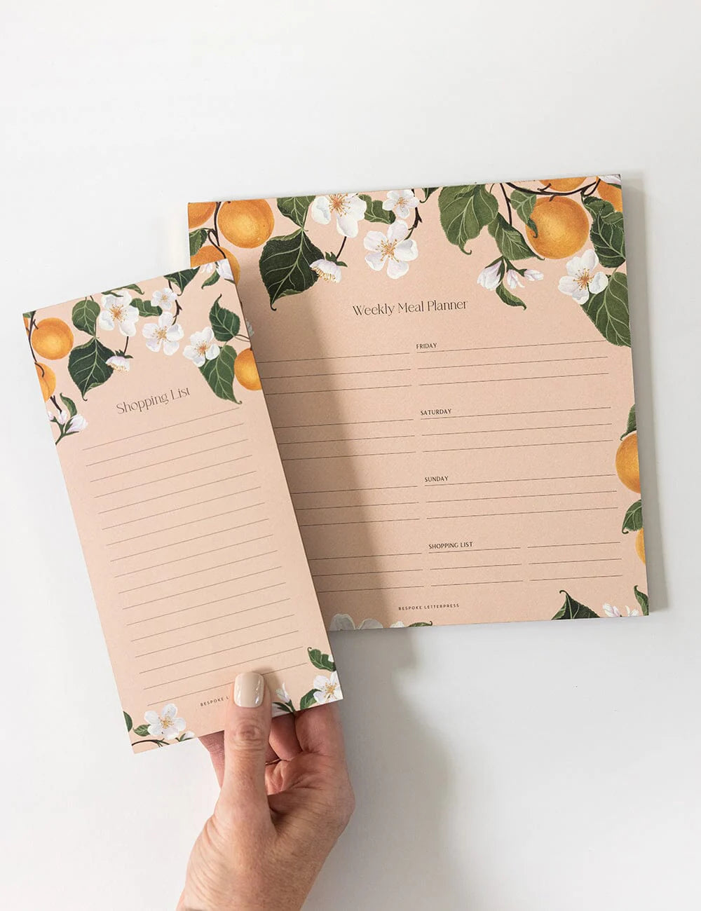 Meal Planner Notepad Peaches