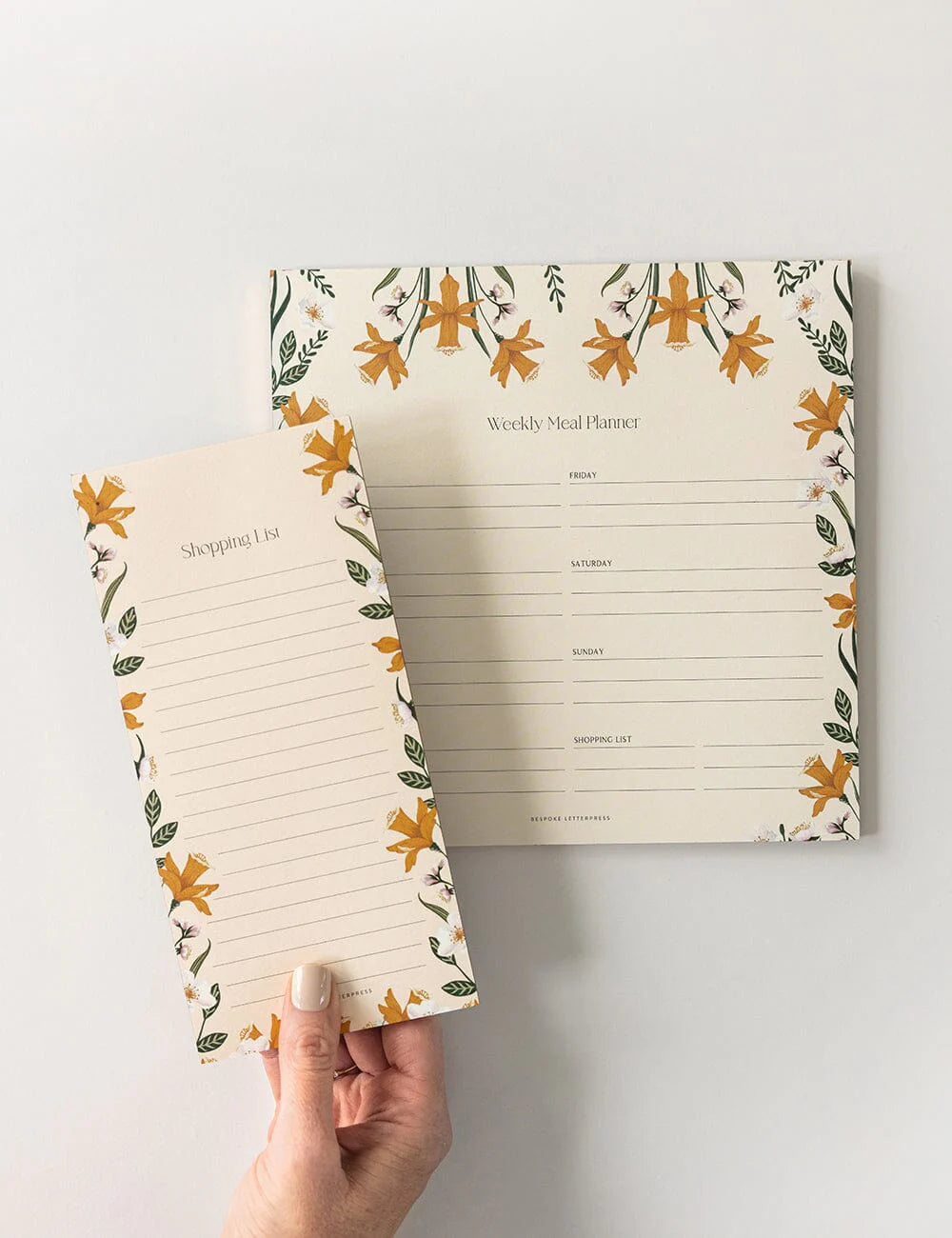Meal Planner Notepad Daffodil