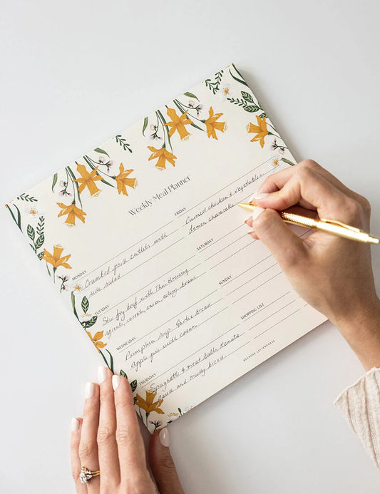 Meal Planner Notepad Daffodil