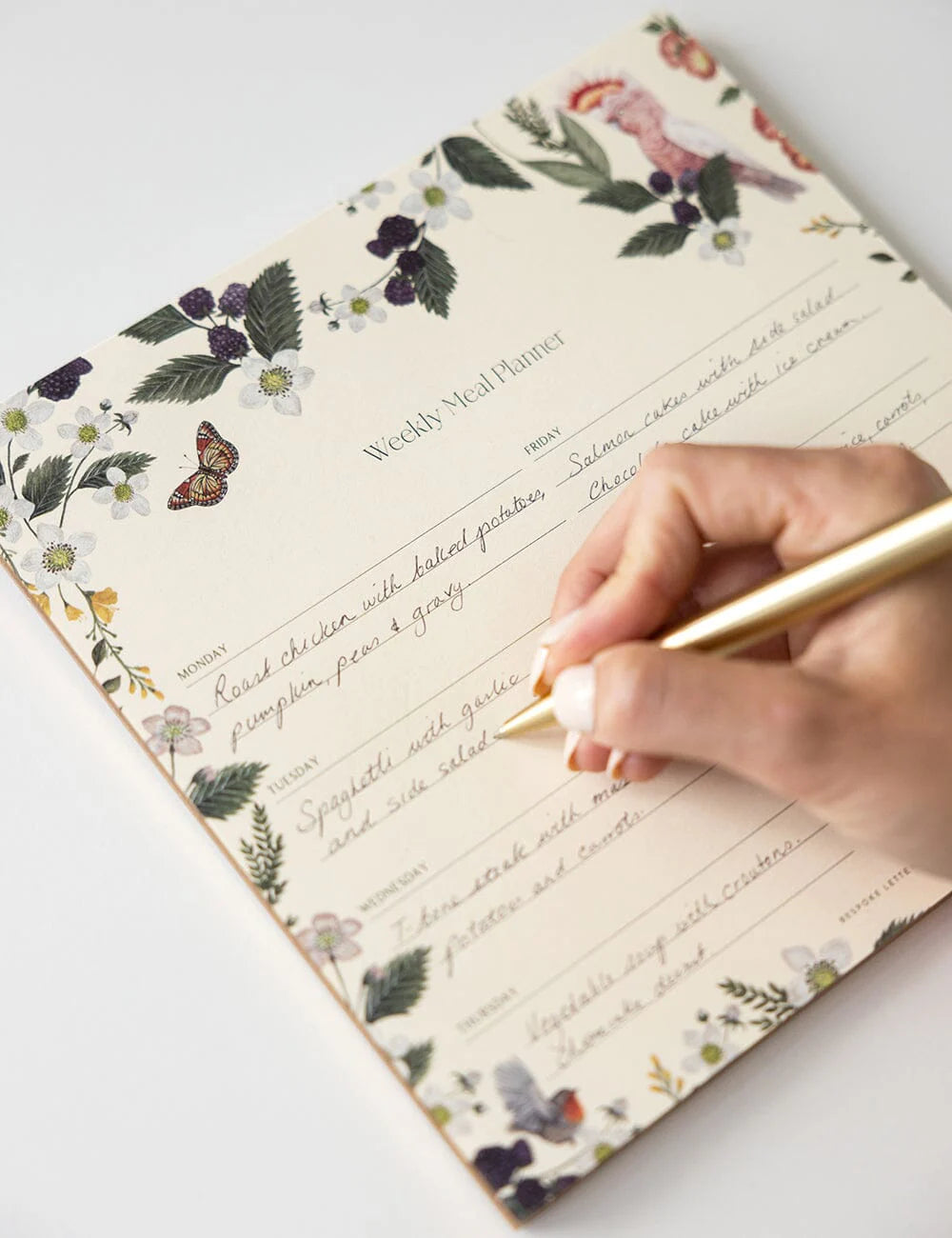 Meal Planner Notepad Cocktaoo