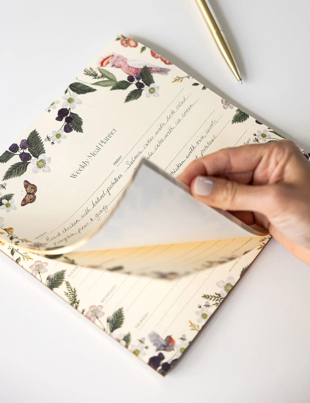 Meal Planner Notepad Cocktaoo