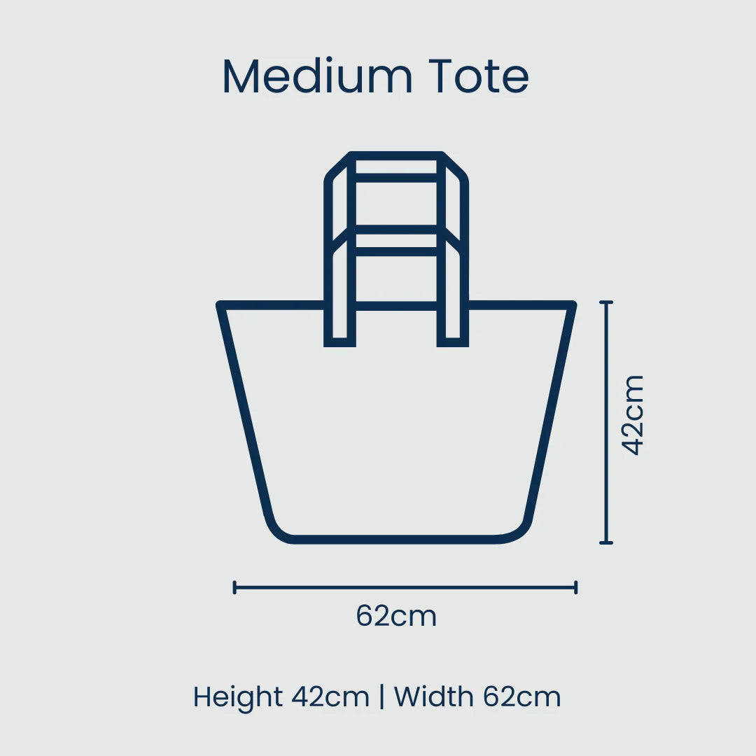 Medium Tote - Blue Stripe