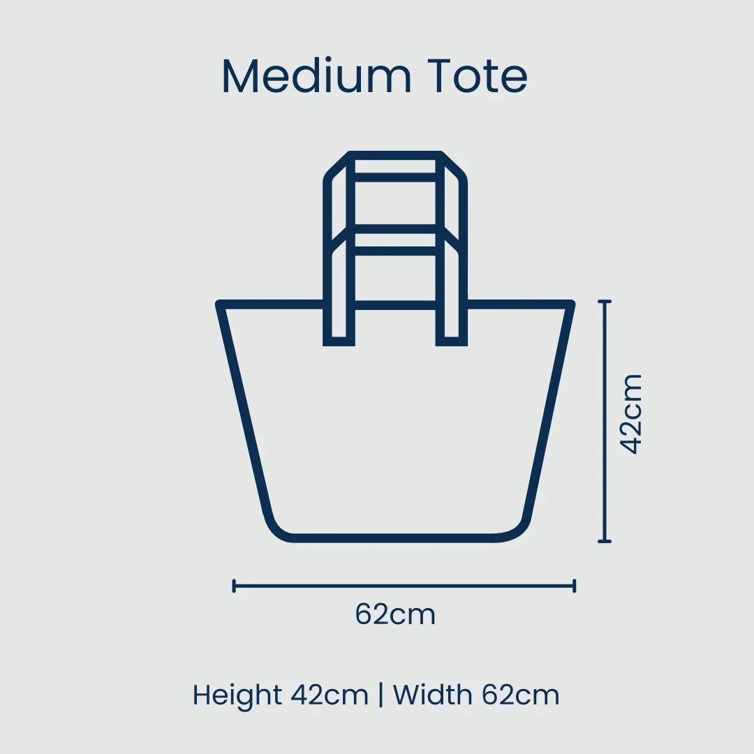 Medium Tote – Yellow Polka Dot