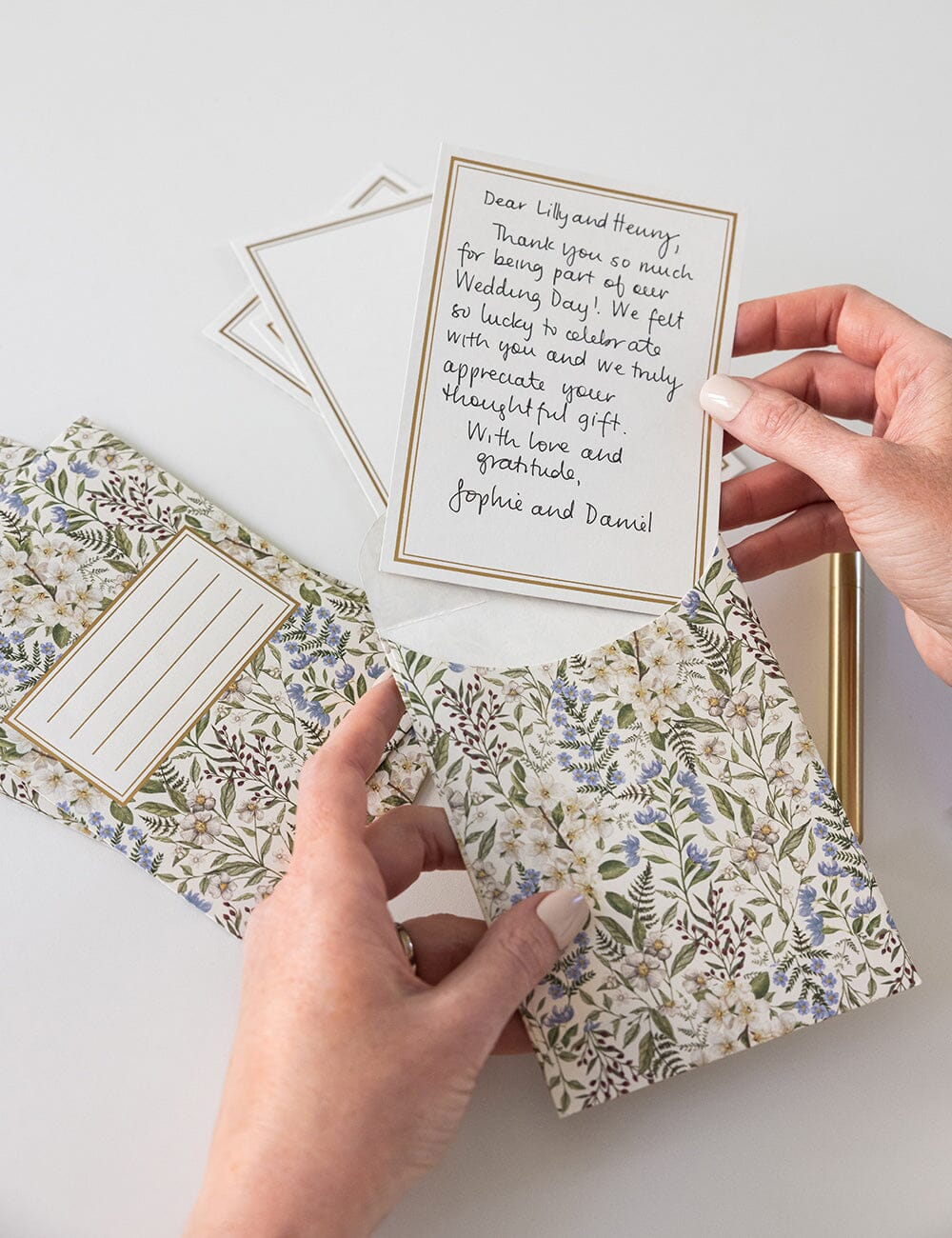Forget Me Not 4pk Notecard Set