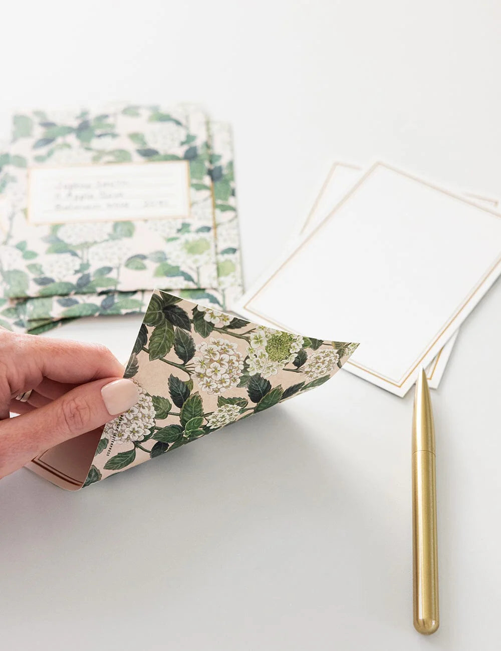 Hydrangea 4pk Notecard Set