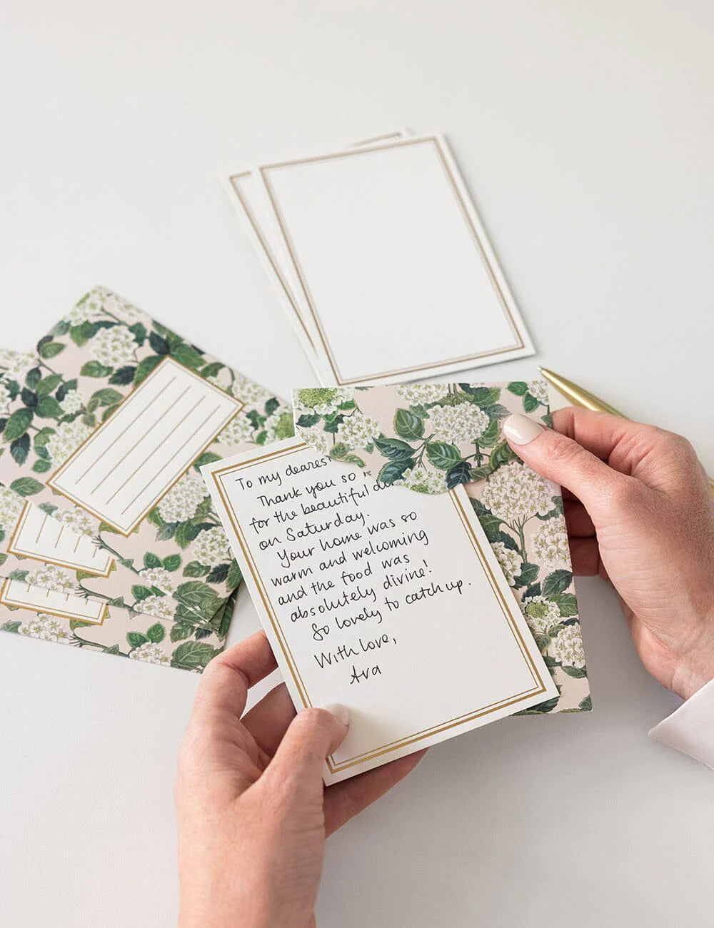 Hydrangea 4pk Notecard Set
