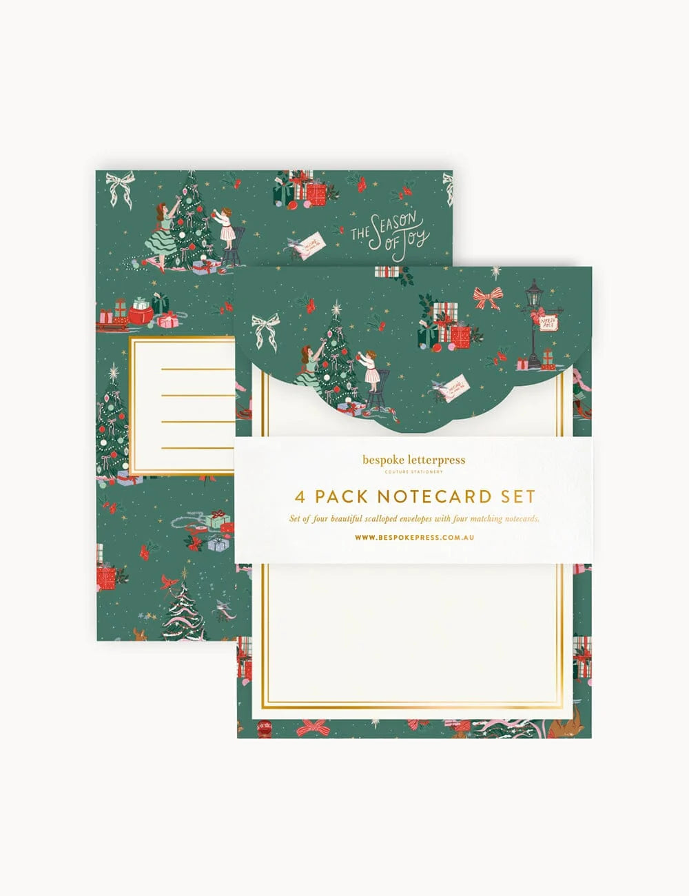 Season of Joy 4pk Notecard Set