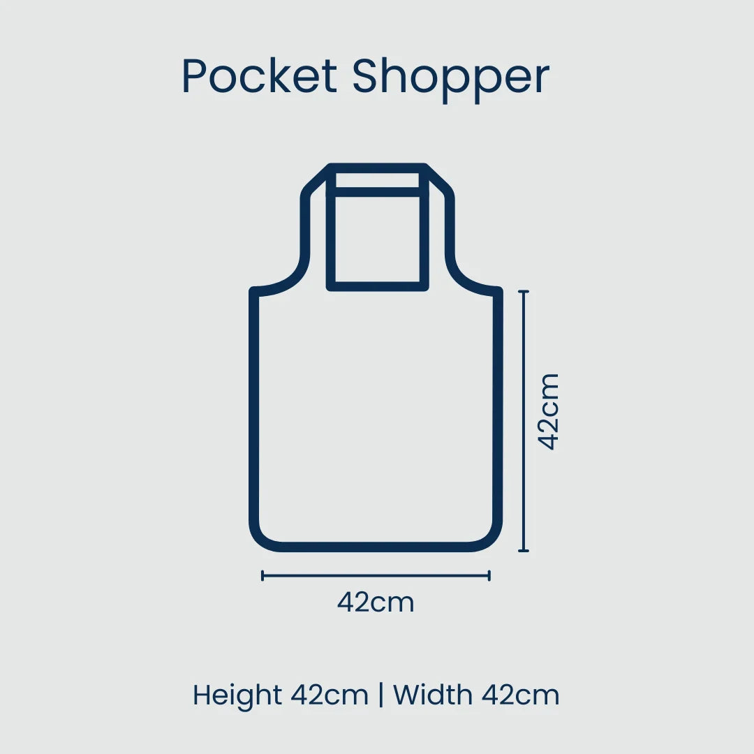 Pocket Shopper – Yellow Polka Dot