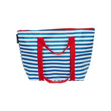 Load image into Gallery viewer, Breton Stripe Zip Medium Tote