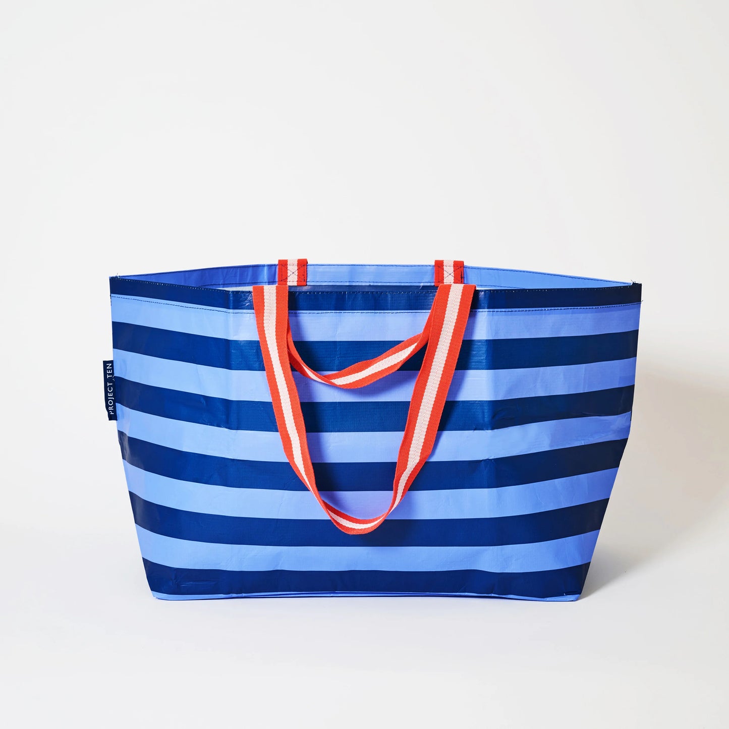 Oversized Tote - Blue Stripe