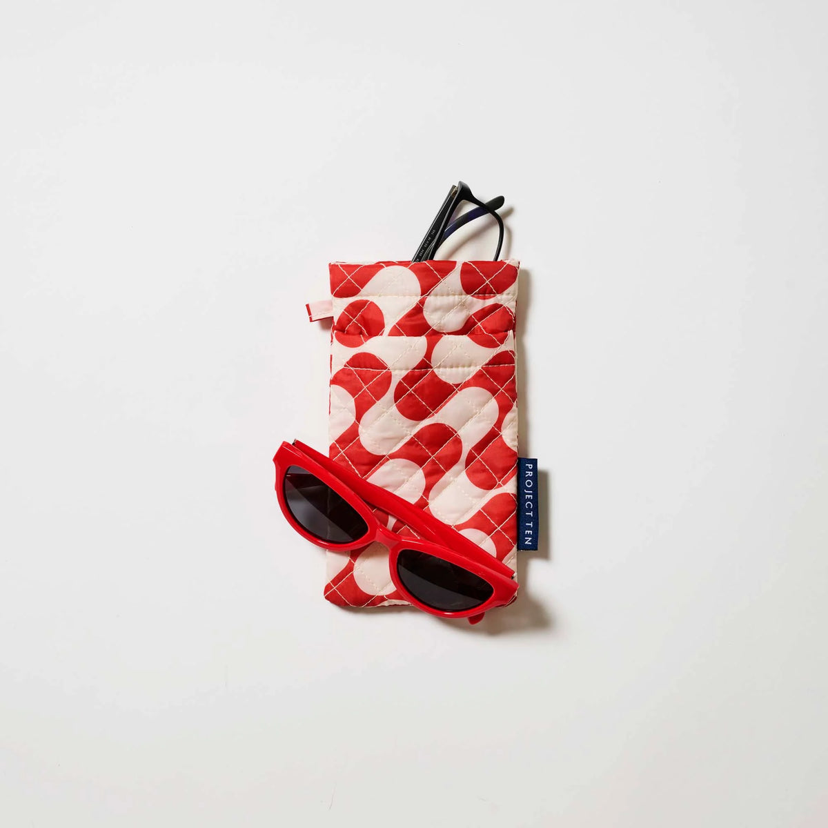 Double Glasses Case – Red Ripple
