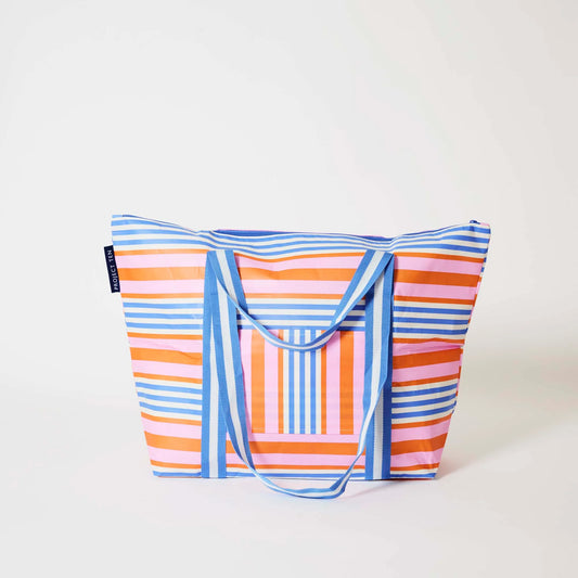 Zip Medium Tote – Capri Stripe