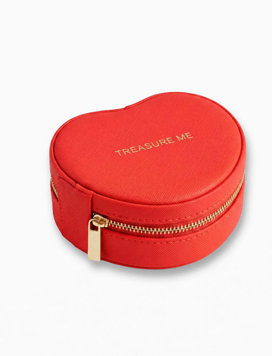 Jewellery Case Heart - Coral