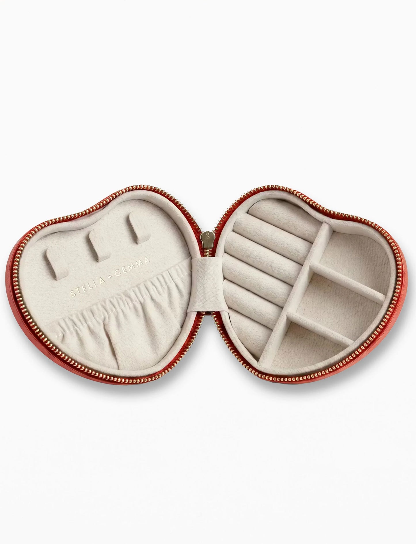 Jewellery Case Heart - Coral
